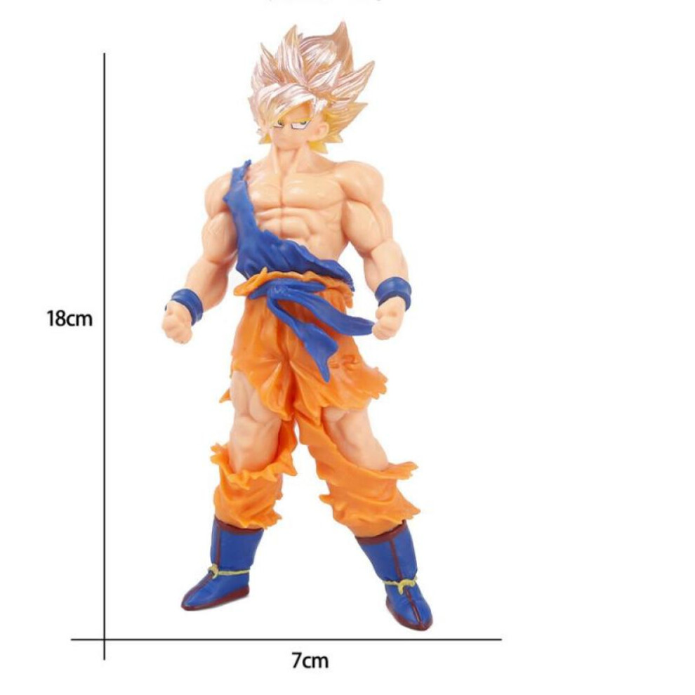 (as the picture, 06) Anime Dragon Ball Z Super Saiyan Son Goku Vegeta Anime Action Figure Model Gifts Collectible Figurines For Kids 18cm