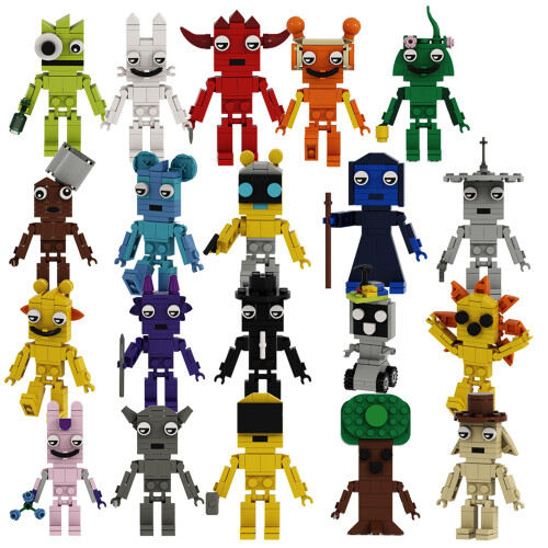 (X 20Pcs) Sprunki Building Blocks Model Toy ABS Plastic Building Blocks