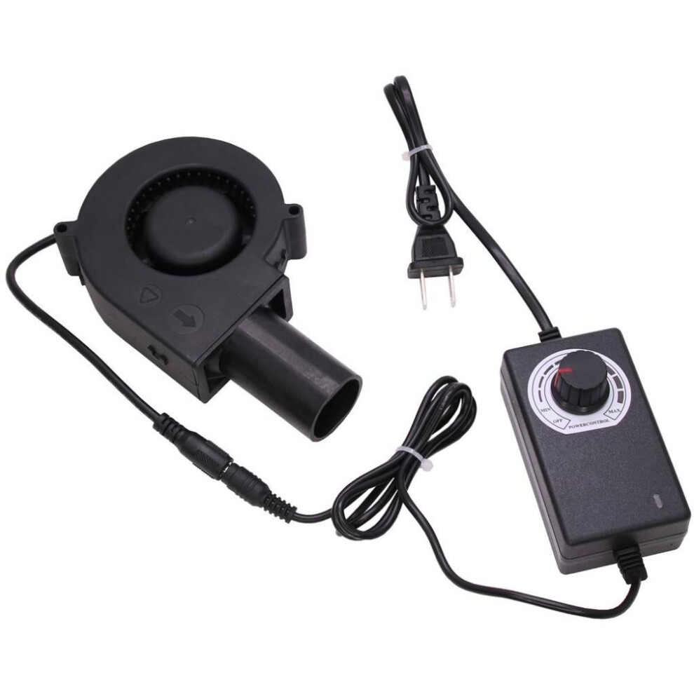 12v 9733 Bbq Fan Small Portable Turbo Blower With Air Collecting Port Power Supply Speed Controller Cooking Blower