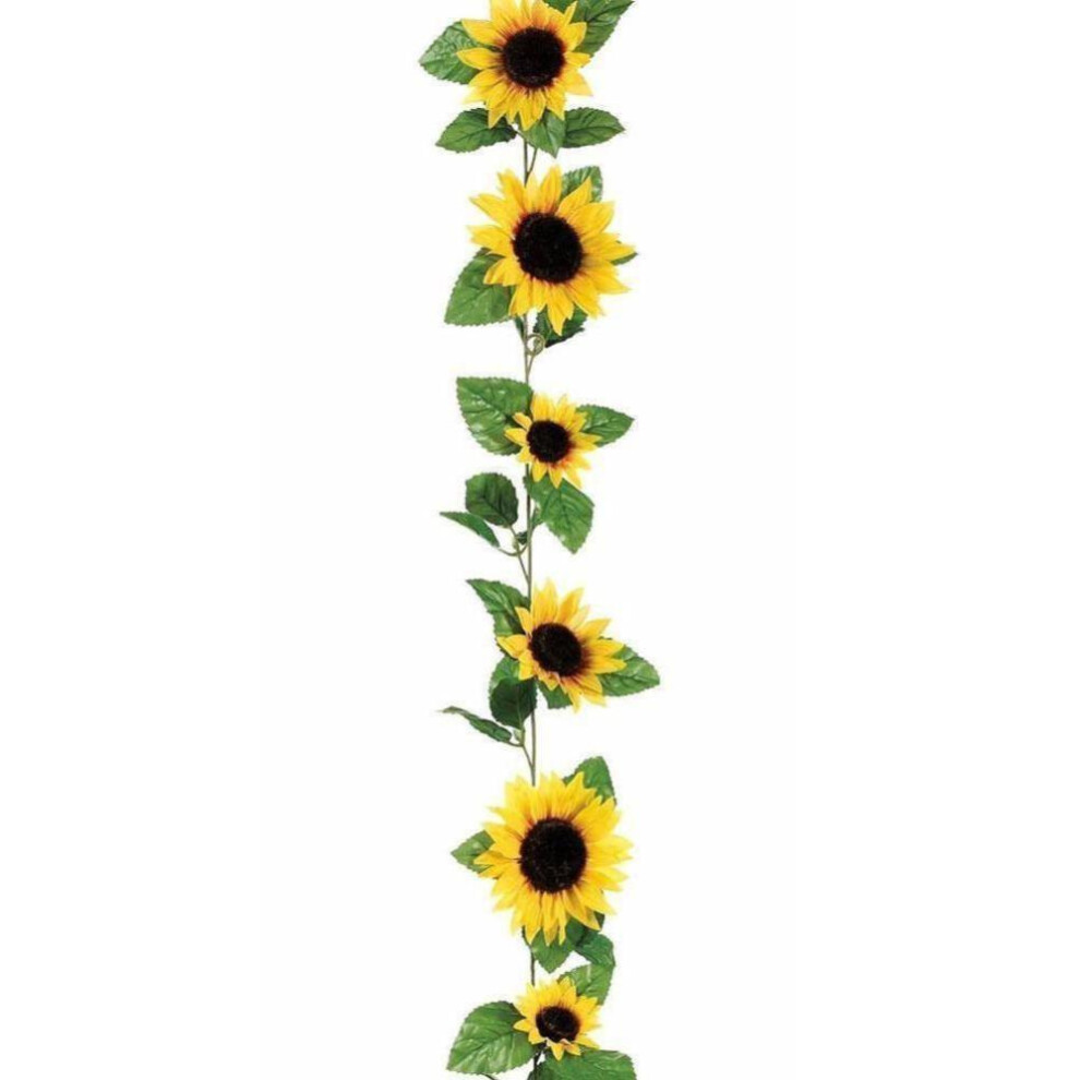 Artificial Yellow Sunflower Garland Flower Vine Wedding Floral Arch Decor Silk