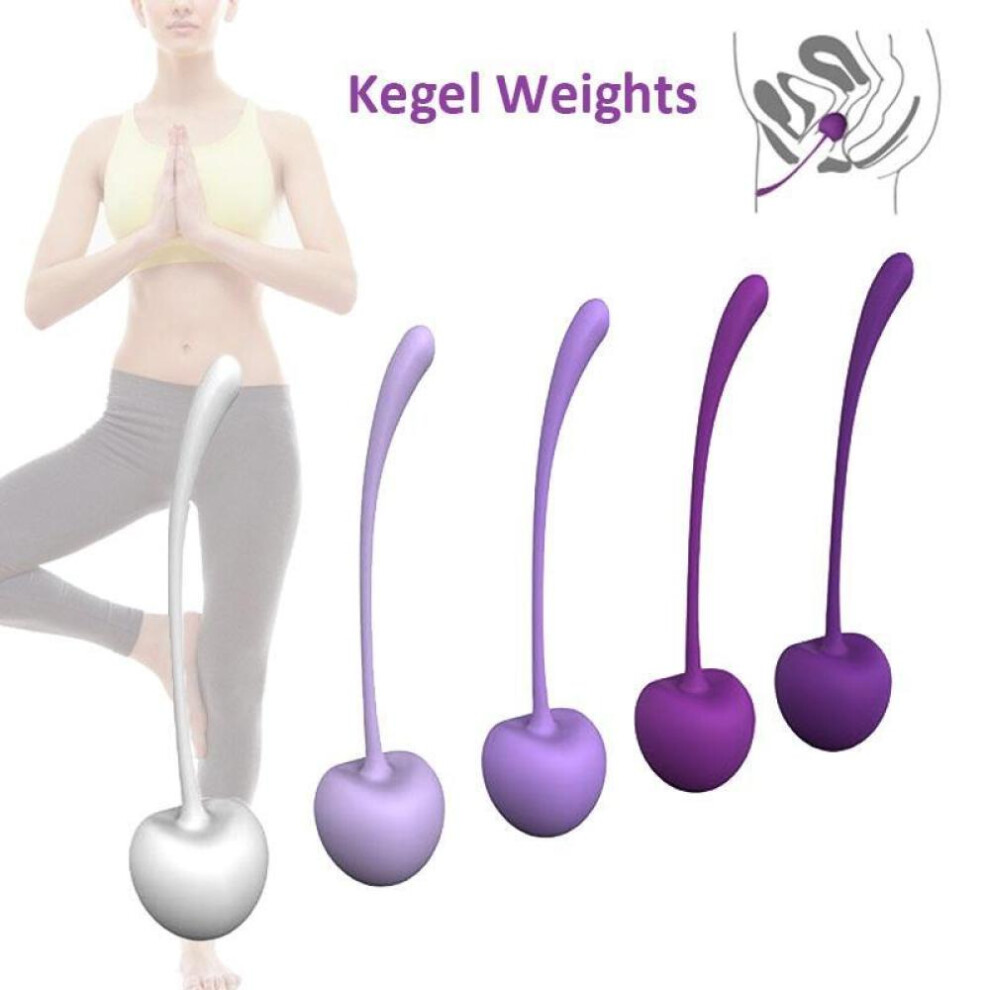 (as the picture) Kegel ball 5pcs women ladies cherry kegel exerciser tightening weight egg body enhancing sex toy