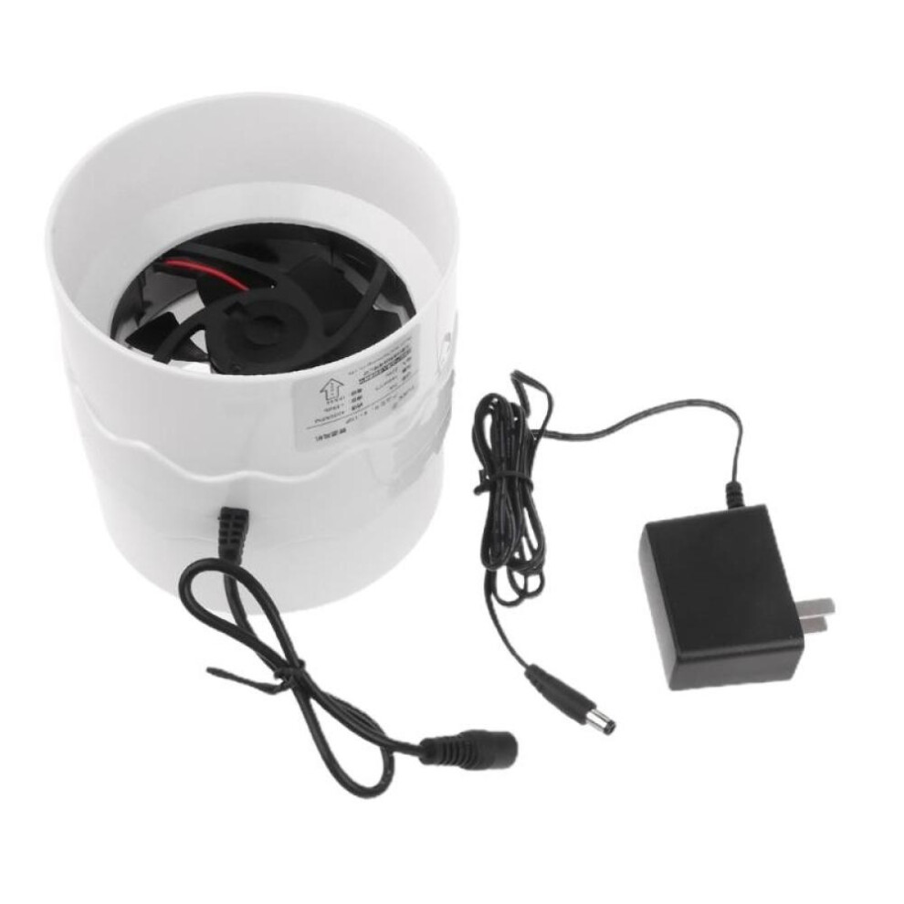 Inline Duct Fan 110mm Ventilation Exhaust Boosters Fan Filter Duct Kit 12v Extractor Blower Adjustable Speed Exhaust Fan