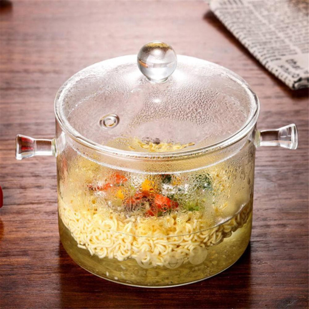 (as the picture, 1500ML) Glass Pot,electric Ceramic Stove, Heating Bowl, Home Kitchen Food Safety And Health Steamer, Cooking Tools