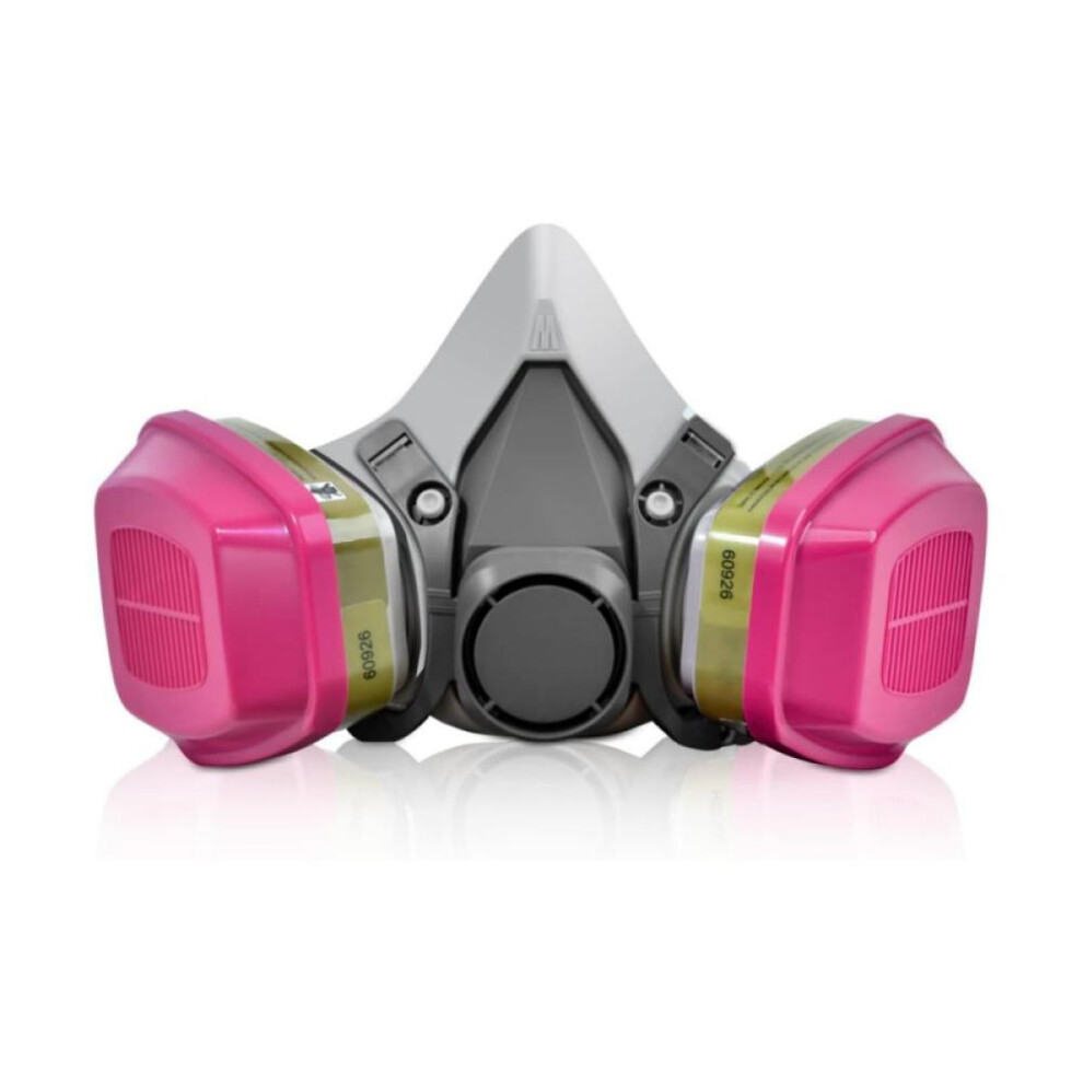 Respirator Mask With Filters,reusable Gas Mask,half Face Respirator Mask For Chemicals,dust Mask For Woodworking Spray Paint Welding Construction