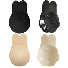 4 Pair Adhesive Bras Invisible Bra Adhesive Bra Strapless Backless Breast Lifting Straps Nipple Covers Women