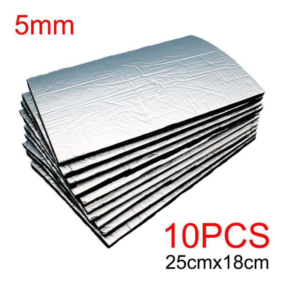 10 Sheets Sound Deadener Heat Insulation Mat Car Van Sound Proofing Deadening Insulation Car Hood Insulation Silent