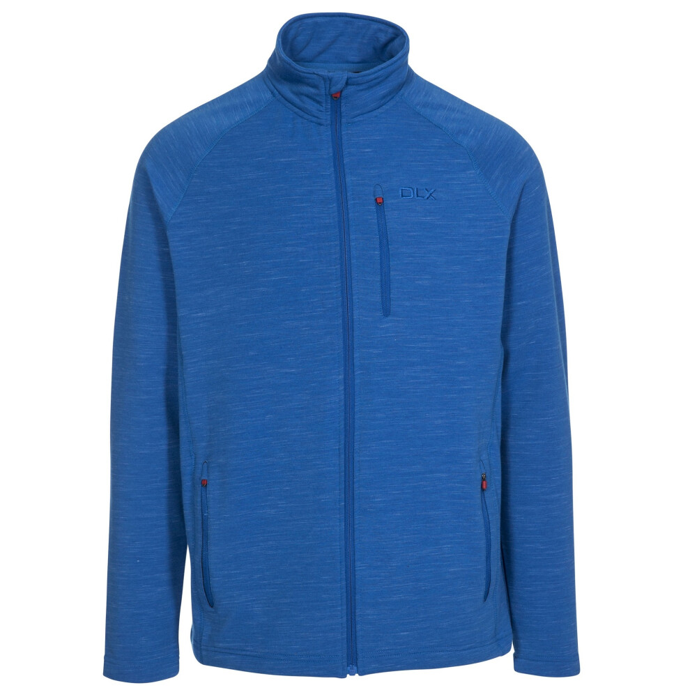 (M, Blue Marl) Trespass Mens Brolin DLX Fleece Jacket