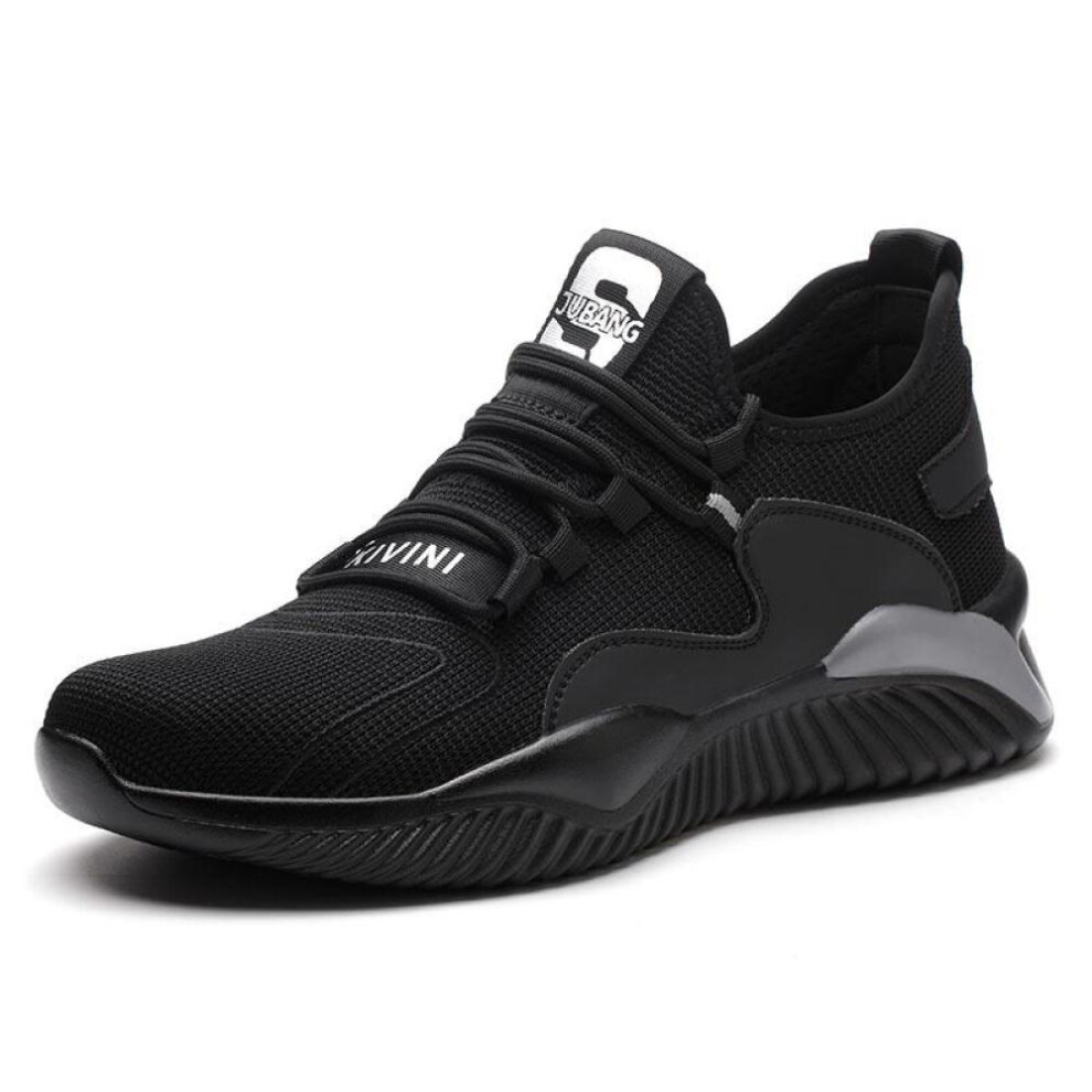 (grey, 44) Men Women Work Shoes Steel Toe Cap Safety Boots European Standard Anti-smash Anti-puncture Sport Shoes Safety Shoes