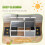 PawHut PawHut Tortoise Enclosure w/ Run, Lamp Holder, Pull-Out Trays, Hideaway 4