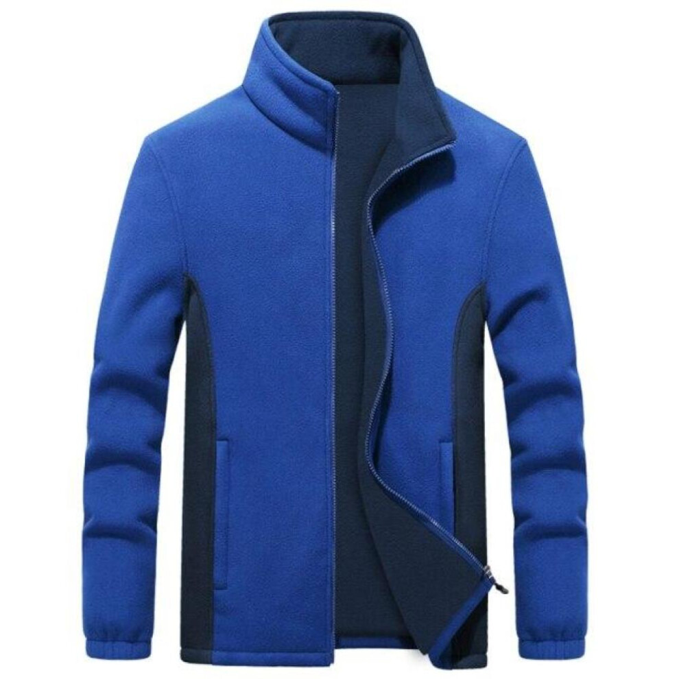 (light blue, XL) Mens Plus Size Softshell Fleece Jackets Male Warm Sweatshirts Thermal Coats Windbreaker Sportswear Brand Clothing 7xl 8xl 9xl