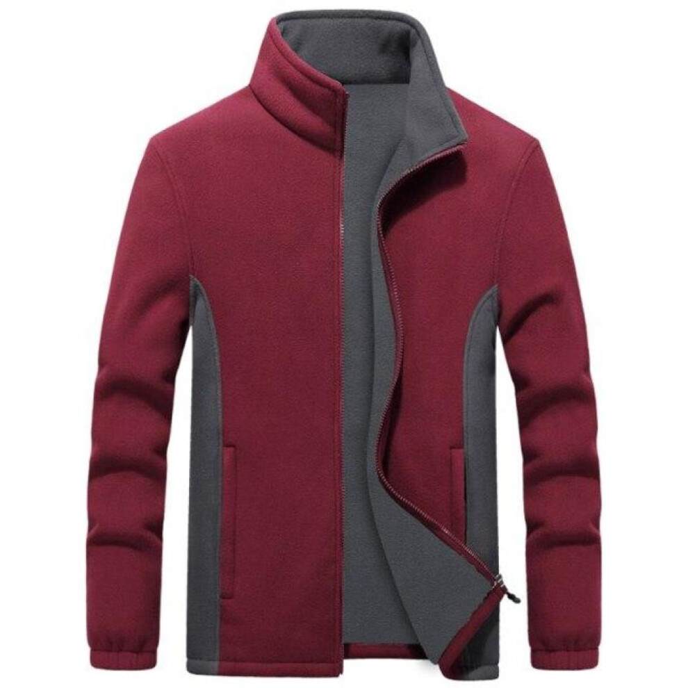 (red, XXL) Mens Plus Size Softshell Fleece Jackets Male Warm Sweatshirts Thermal Coats Windbreaker Sportswear Brand Clothing 7xl 8xl 9xl