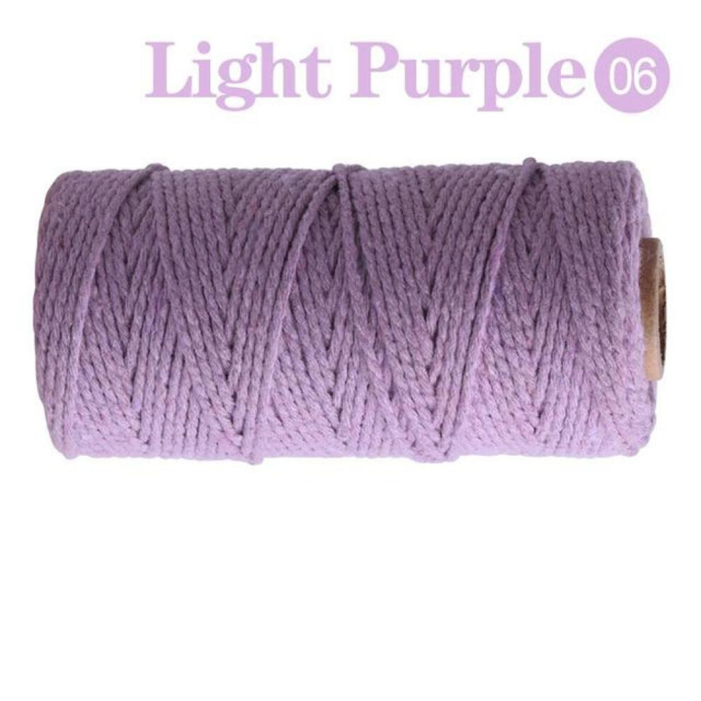 (06) 2mm 100m Macrame Cord Rope Cotton Twine Thread String Crafts Diy Sewing Handmade Wall Hangings Bohemia Wedding Party Home Decor