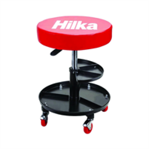 Hilka Hilka Mechanics Seat With Storage - Red/Black
