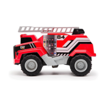 CAT Construction Toys 11.5"""" Power Haulers Fire Truck Realistic Lights & Sounds Motion Drive Technology Working Features and Interactive Pla