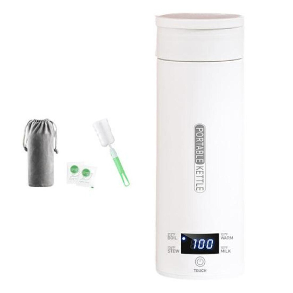 (US Plug) 500ml Travel Electric Kettle Us Plug 4 Temperature Settings Fahrenheit Lcd Display Stainless Steel Auto Shut-off 110v Small Hot Water Boiler