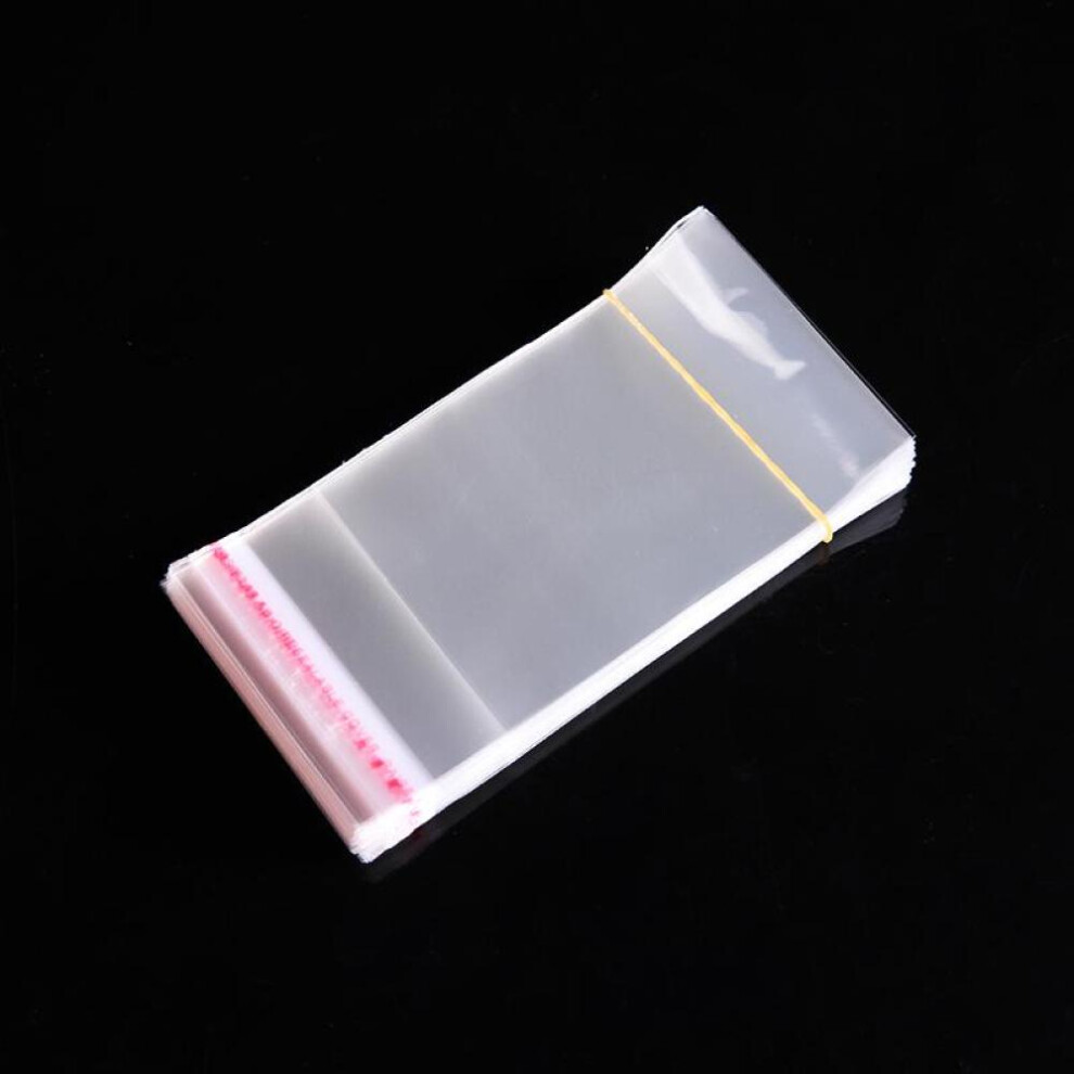 (100pcs 23*40cm-Use 23*36) Transparent Self Sealing Small Poly Opp Plastic Bags Jewelry Gift Packing Self Adhesive Cookie Candy Packaging Cellophane Bag