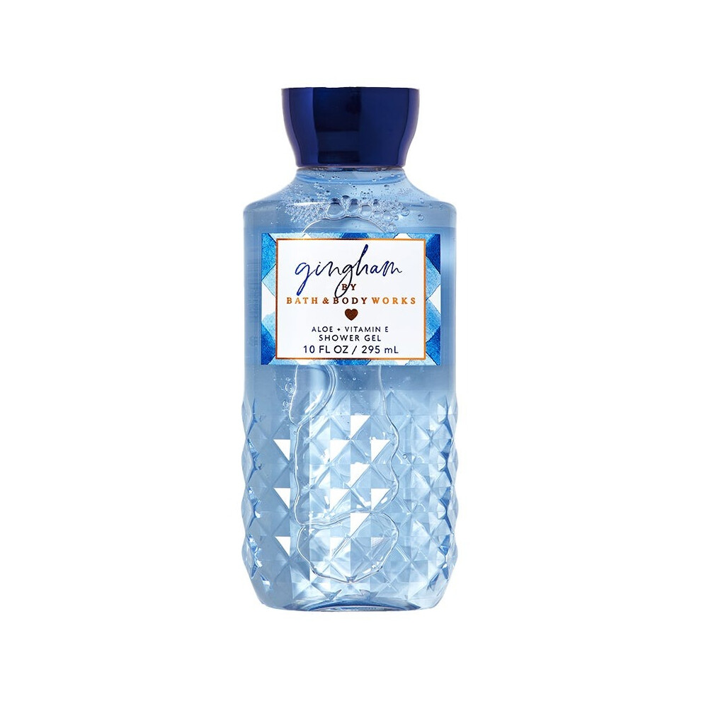 Bath & Body Works Gingham Aloe + Vitamin E Shower Gel 295ml | Refreshing Body Wash | Gingham Fragrance for Soft, Hydrated Skin