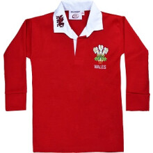 (20) Children's Wales Rugby Full Sleeve Jersey