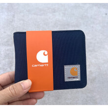 (Blue) Mens Carhartt Two-fold Bifold Wallet Coin Hand Purse Card Holder Slot Nylon Travel