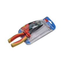 Hilka 8 Inch Long Nose Plier VDE Pliers Pro Craft (200mm) - Red/Yellow