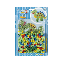 Hama Dinosaur Maxi Beads Kit 250 Beads 1 Dinosaur Pegboard-Multicolour