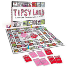 Tipsy Land Board Game,Drinking Party Board Games,Unique Spaces for Calling Out Friends,Interactive Drinking Board Games for Adults