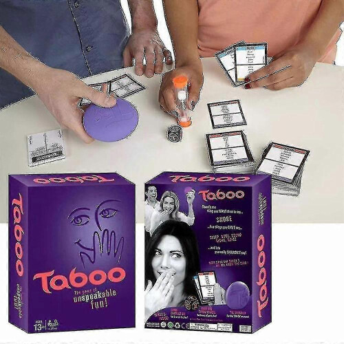 Taboo Game Classic Hourglass Timing Family Board Game 1