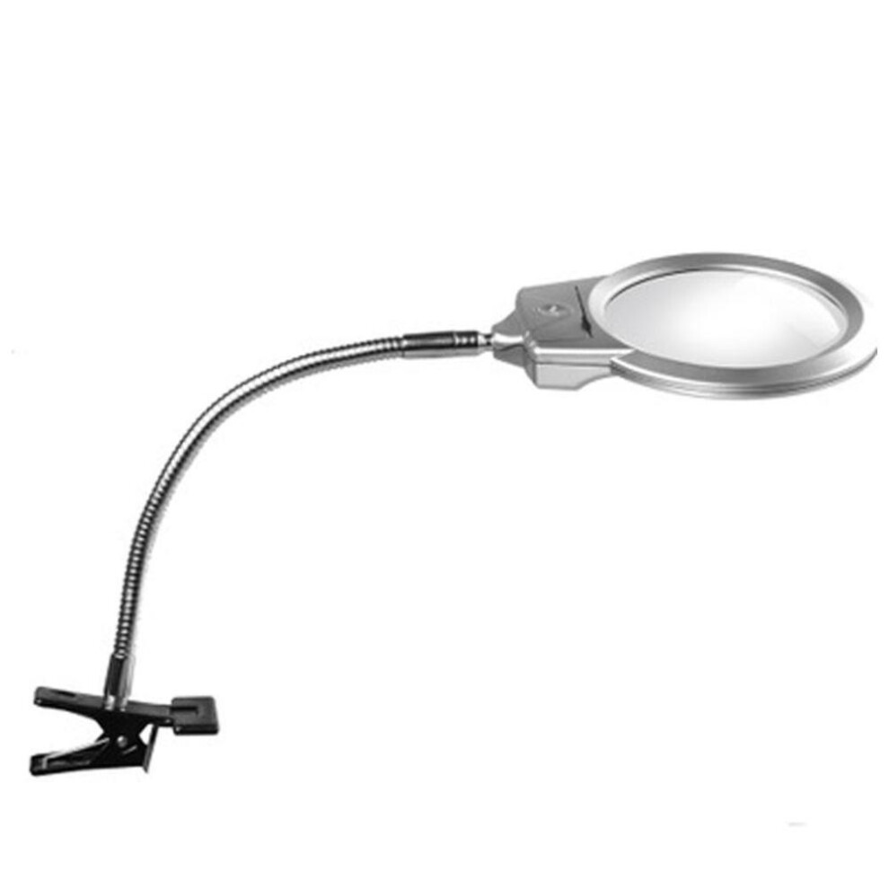 New Lighted Table Top Desk Magnifier Magnifying Glass With Clamp