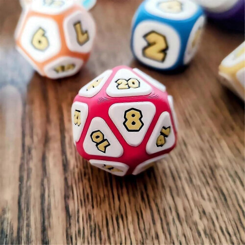 Dés de jeu de rôle de table 7PCS Champignon,Ensemble de dés de jeu de rôle de table Cool Games DND 2