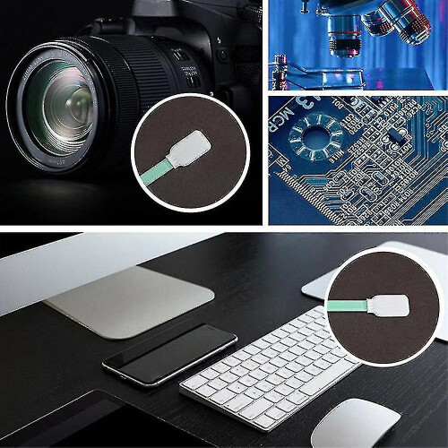100pcs Cleaning Swabs Foam Tips Sponge Stick for Inkjet Printer Optical Equipments 2