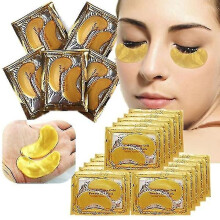 50 Pair Collagen Eye Mask Gold Powder Eye Patch Anti Wrinkle Moisturizing Under Eyes Pads