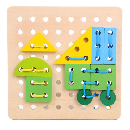 Wooden Thread Board Toy