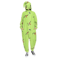 (2XL) Halloween Christmas cosplay Nightmare Bug and Stitched and Zippered One-Piece Pajama Party Set