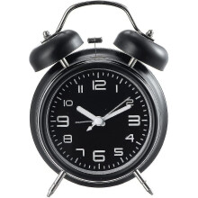 For Heavy Sleepers Adults ,silent Non Ticking Twin Bell Alarm Clock for Bedroom,battery Powered Analog Alarm Clocks with Backlight (4