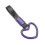 Car Bus Train Heart Handle Ring Hand Strap Warning Decor (purple)1pcs) 4