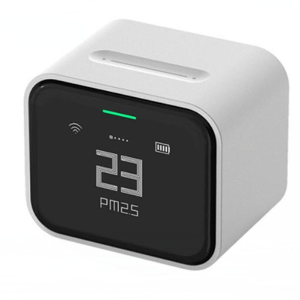 (white) Xiaomi Qingping Air Detector Lite Work With Mihome App Apple Homekit Co2 Pm2.5 Pm10 Temperature Humidity Monitor Touch Screen