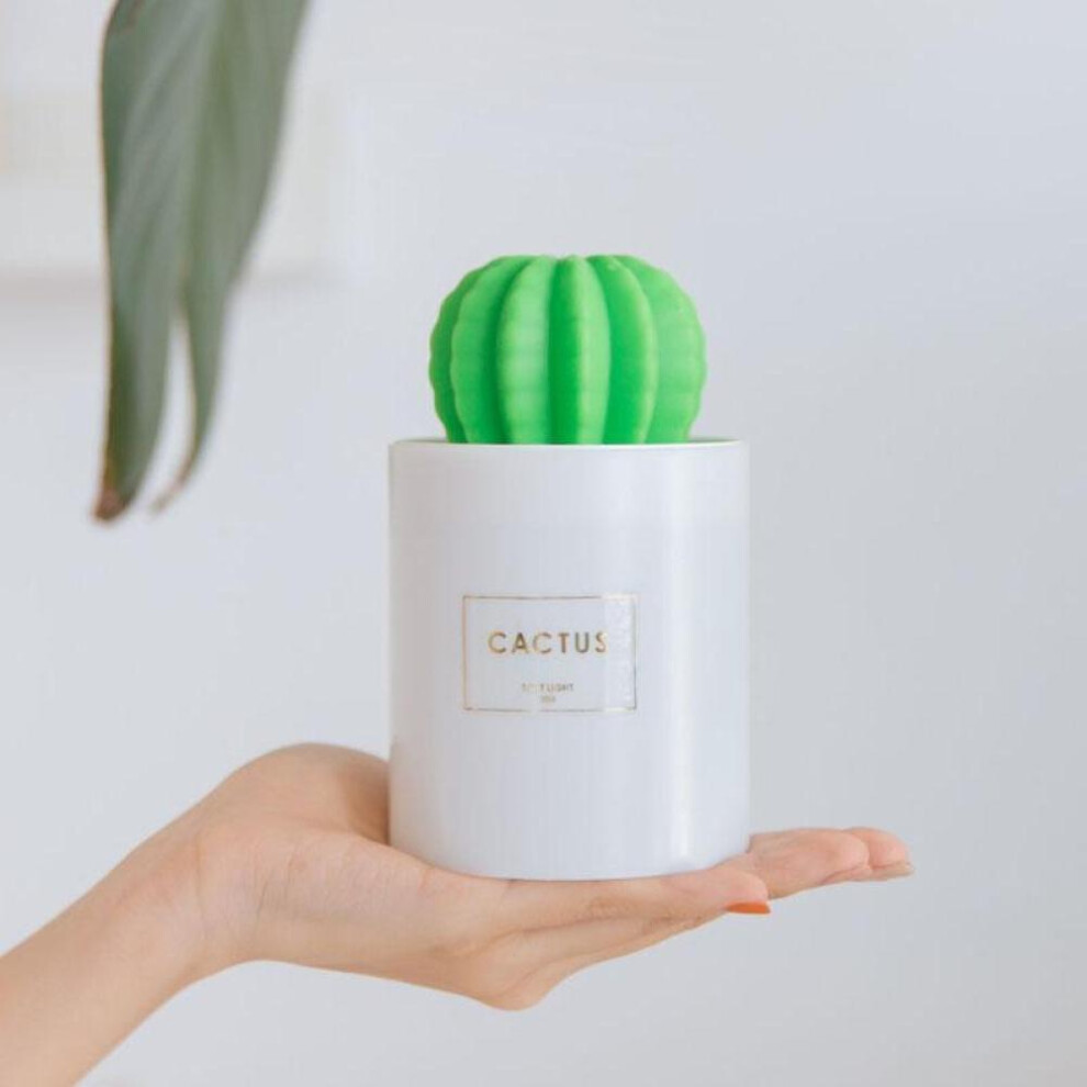 (green) Xiaomi 3life 280ml Cactus Usb Mini Humidifier Ultrasonic Aromatherapy Car Humidifier Air Diffuser Mist Maker Night Light