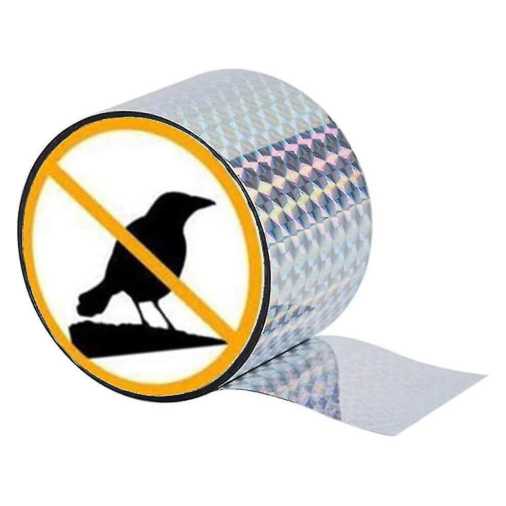 Reflective Bird Repellent Tape: 106m X 5cm - Effective Pest Control To Repel Birds In The Garden-image-OPC-PFVHKWY-NEW