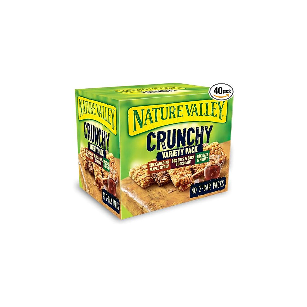 Nature Valley Crunchy Granola Bars Variety, Pack of 40 Bars