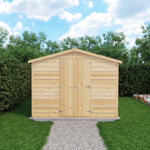 Overlap Double Door No windows 10x8 Storage Shed 1