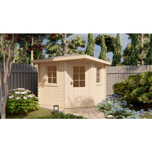 Shire 8x8 Colombo Corner log cabin 44mm Cladding