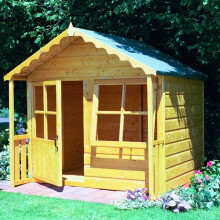 Shire 5x4 Kitty Childrens Playhouse with 12mm Shiplap cladding