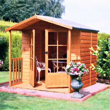Shire Alnwick 7x7 12mm interlock Clad wooden Summerhouse