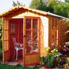 Shire Buckingham 7x7 12mm interlock Clad wooden Summerhouse