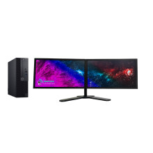 Dell OptiPlex 3070 PC - i3 9th Gen - 32GB RAM/500GB SSD/Win11 - 2 x 22" Monitors - Refurbished