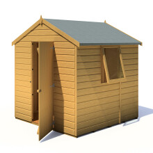 Shire Faroe 6x6 12mm interlock Clad wooden Shed - Outdoor Wooden Garden Shed