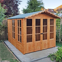 Shire Kensington 7x10 12mm interlock Clad wooden Summerhouse