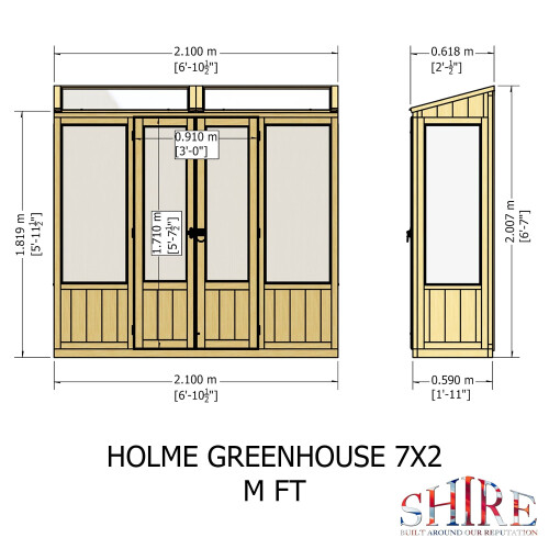 Shire Holme Small Greenhouse 2