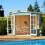 Shire Hampton 7x7 Corner Summerhouse 12mm Interlock Cladding 1