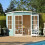 Shire Hampton 7x7 Corner Summerhouse 12mm Interlock Cladding 8